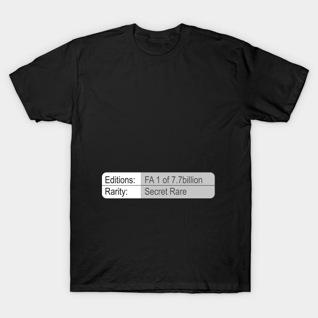 VeVe Rarity - Secret Rare Human T-Shirt by info@dopositive.co.uk